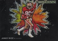 2020 Panini Obsidian Color Blast Black #CBB18 Jerry Rice Football Card