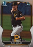 2023 Bowman Draft #BDC14 Paul Skenes Chrome-Refractor Baseball Card