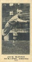 1916 Sporting News #117 Jack McInnis Baseball Card
