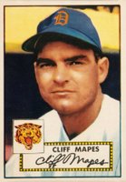 1952 Topps #103 Cliff Mapes Baseball Card