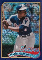 2024 Topps Silver Pack 1989 Chrome Promo #19 Hank Aaron Series 2-Purple Refractor Baseball Card