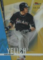 2017 Finest  #21 Christian Yelich Gold Refractor Baseball Card