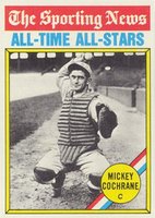 1976 Topps #348 Mickey Cochrane All Time All-Star Baseball Card