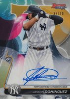2020 Bowman's Best Best of 2020 Autographs #B20JD Jasson Dominguez Gold Refractor Baseball Card