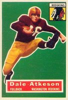 1956 Topps #109 Dale Atkeson Football Card