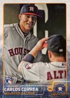 2015 Topps Update #US174 Carlos Correa In Dugout Baseball Card