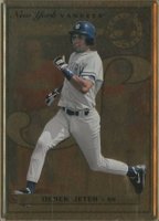 1996 Leaf Steel #40 Derek Jeter Gold Promo Baseball Card