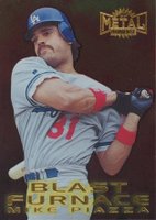 1997 Metal Universe Blast Furnace #9 Mike Piazza Baseball Card