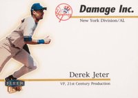 1999 Ultra Damage Inc. #5 Derek Jeter Baseball Card