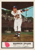 1955 Johnston Cookies Braves #21 Warren Spahn Baseball Card