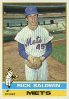 1976 Topps #372 Rick Baldwin Baseball Card