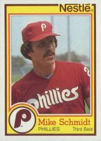 1984 Nestle Dream Team Hand Cut #14 Mike Schmidt Baseball Card