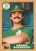 1987 Topps Traded #31T Dennis Eckersley Baseball Card
