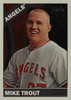 2015 Topps Heritage  #500 Mike Trout Gray Jersey-Chrome Baseball Card