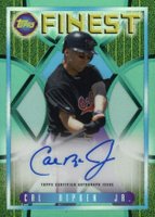 2022 Topps Finest Flashbacks 1995 Finest Autograph #CR Cal Ripken Jr. Aqua Refractor Baseball Card
