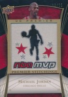 2007 Upper Deck Premier Stitchings Patches #PS-MJ Michael Jordan Gold-Alternative Basketball Card