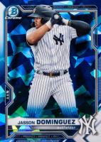 2021 Bowman Chrome Sapphire Edition Prospects #BCP213 Jasson Dominguez Baseball Card
