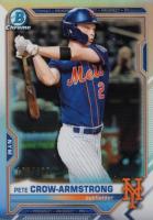 2021 Bowman Chrome Prospects #BCP22 Pete Crow-Armstrong Refractor Baseball Card