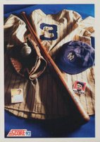 1992 Score #879 Babe Ruth Memorabilia Baseball Card