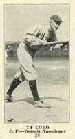 1916 Sporting News #38 Ty Cobb Blank Back Baseball Card