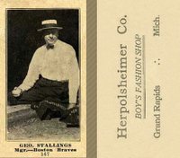 1916 Herpolsheimer Co. #167 Geo. Stallings Baseball Card