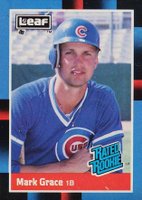 1988 Leaf #40 Mark Grace Baseball Card