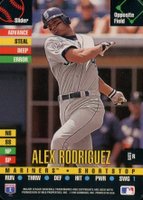 1995 Donruss Card Game Top of the Order # Alex Rodriguez Baseball Card