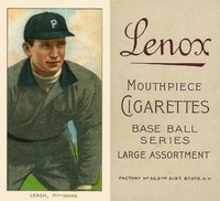 1909 White Borders Lenox-Brown #279 Tommy Leach Bending Over Baseball Card