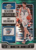 2023 Panini Contenders Optic #82 Chet Holmgren Green Pulsar Basketball Card