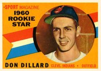 1960 Topps #122 Don Dillard Star Rookie Baseball Card