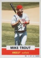 2021 Topps Throwback Thursday #1 Mike Trout Variation Baseball Card