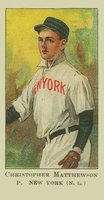 1909 American Caramel #19 Christy Mathewson Correct spell Mathewson Baseball Card