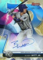 2020 Bowman's Best Best of 2020 Autographs #B20BW Bobby Witt Jr. Blue Refractor Baseball Card