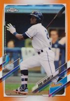 2021 Topps Pro Debut #PDC32 Vidal Brujan Chrome-Orange Refractor Baseball Card