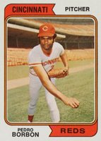 1974 Topps #410 Pedro Borbon Baseball Card