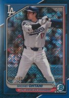 2024 Bowman Chrome Mega Box #85 Shohei Ohtani Blue Refractor Baseball Card