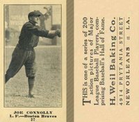 1916 Weil Baking Co. #37 Joe Connolly Baseball Card