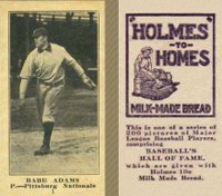 1916 Holmes for Homes Bread #1 Babe Adams Baseball Card