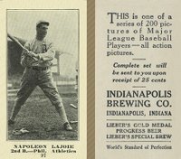 1916 Indianapolis Brewing #97 Napoleon Lajoie Baseball Card