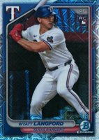 2024 Bowman Chrome Mega Box #71 Wyatt Langford Baseball Card