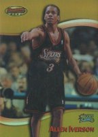 1998 Bowman's Best #10 Allen Iverson Refractor Basketball Card
