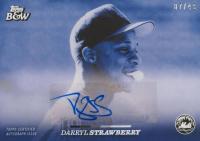 2024 Topps Black and White #61A Darryl Strawberry Autograph-Blue Baseball Card