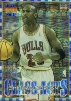 1996 Stadium Club Class Acts #CA1 Jerry Stackhouse/Michael Jordan Atomic Refractor Basketball Card