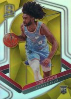 2019 Panini Spectra #121 Coby White Gold Basketball Card