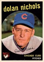 1959 Topps #362o Dolan Nichols Optioned Statement Baseball Card