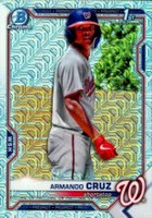 2021 Bowman Chrome Mega Box #247 Armando Cruz Baseball Card