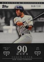2007 Topps Moments & Milestones  #83 Derek Jeter 90 Hits Baseball Card