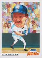 1991 Score #393 Wade Boggs Baseball Card