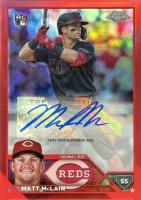 2023 Topps Chrome Update Autograph #ACMMC Matt McLain Red Baseball Card