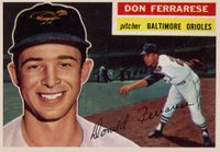 1956 Topps #266 Don Ferrarese Baseball Card